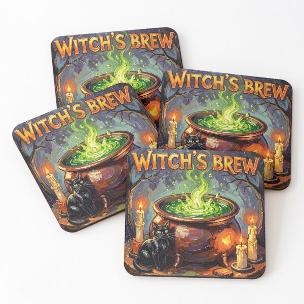 Item preview, Witch's Brew Spooky Halloween Cauldron designed and sold by Serene Strokes Art.