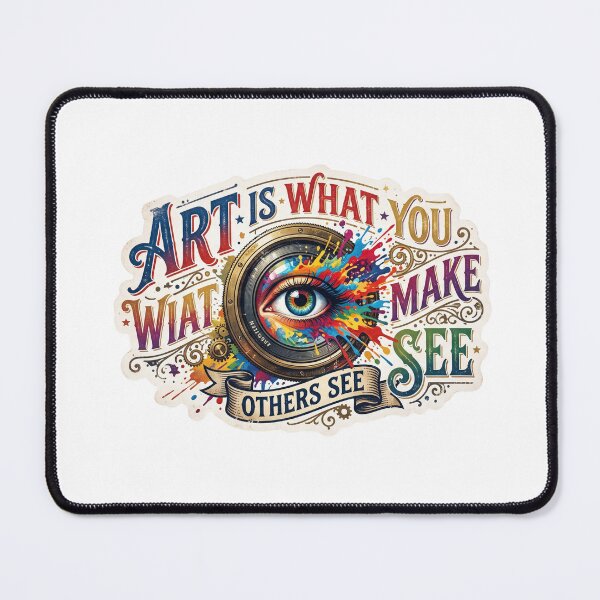 Item preview, Art Is What You Can Make Others See Creative Typography Design designed and sold by Mellow Doodle Co..