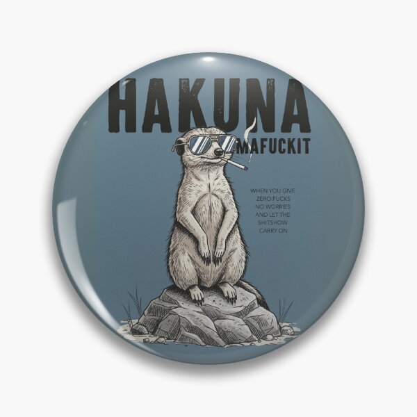 Item preview, Hakuna Matada Mafuckit Funny Bathroom Living BedroomHouse Home Art Gift Original Custom Love Couples Poster Wall Art Tee Design designed and sold by Cool Robot Bro..