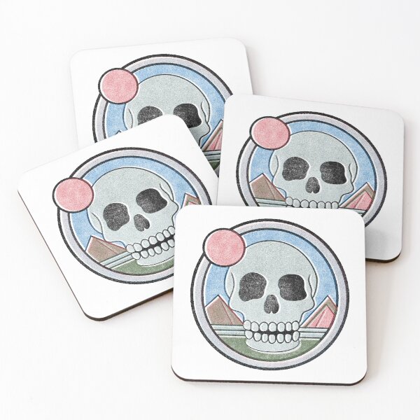 Item preview, Vintage Riso Print Skull Mountain  designed and sold by BearRoarDesigns.