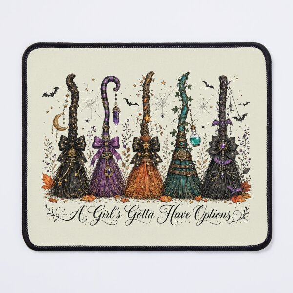 Item preview, A Girl's Gotta Have Options, Retro Halloween Witch designed and sold by KodiakMillyy.