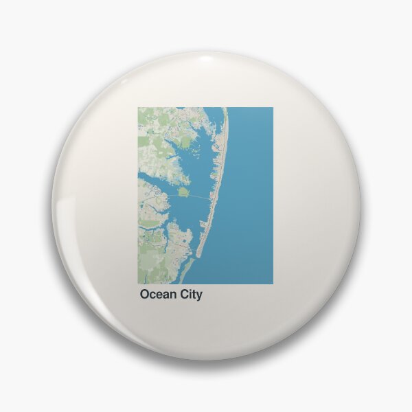 Item preview, Ocean City, Maryland Minimalistic Map Art designed and sold by MapsNerd.