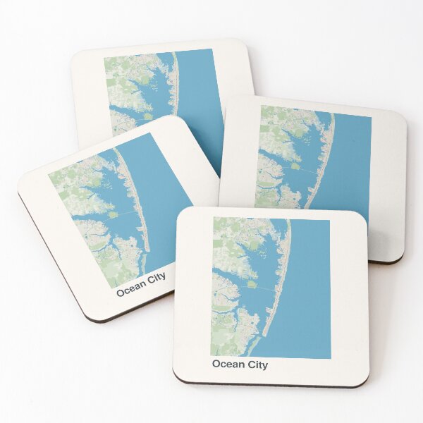 Item preview, Ocean City, Maryland Minimalistic Map Art designed and sold by MapsNerd.