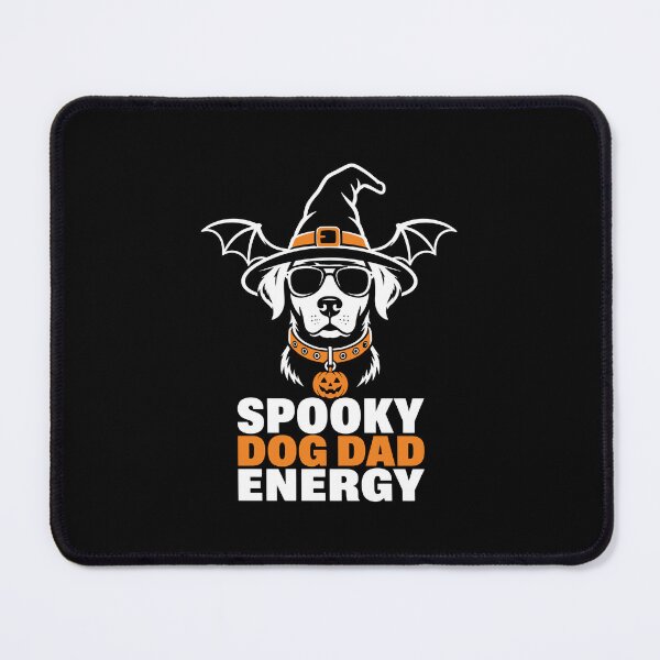 Item preview, Spooky Dog Dad Energy Funny Halloween Golden Retriever Witch Hat tee designed and sold by HaweeWear.