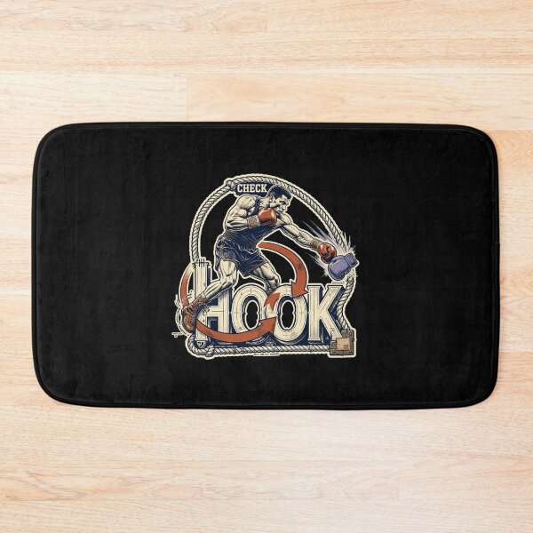 Artikelvorschau, Box-Design mit Hakenmuster, Grafik für Boxtraining, Geschenk für Boxer, Kunstwerk für Boxkämpfer, Boxtechnik, Design für Boxstudios, Geschenk für Kampfsportler, Geschenk für Boxfans, Kampfsportkultur entworfen und verkauft von Typologystudios.