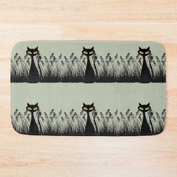 Item preview, Spooky-cool Cat hiding I grass - Garden treasure designed and sold by 247DesignStudio.