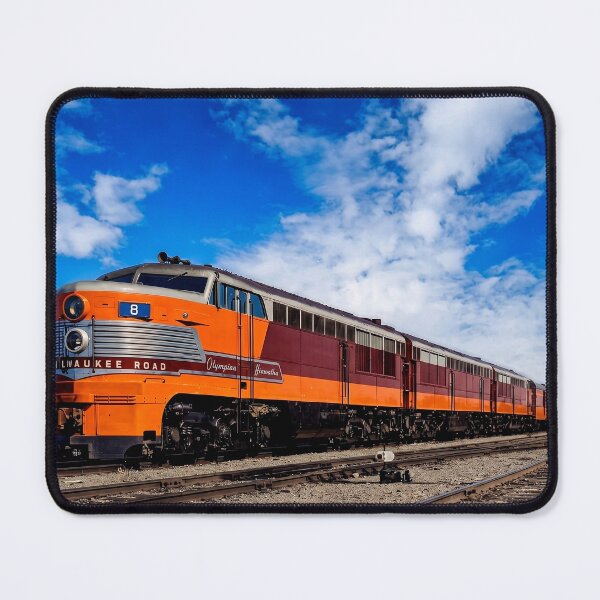 Item preview, MILW FM Erie-built leading the Olympian Hiawatha 1947 designed and sold by Trains-and-Rail.