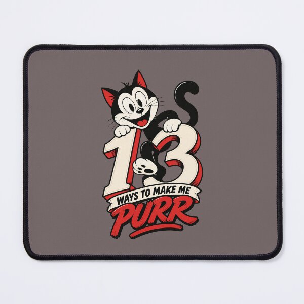 Item preview, 13 Ways to Make Me Purr – Retro Cat designed and sold by Kesef Project.