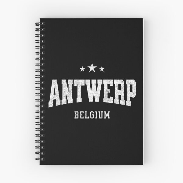 Item preview, Antwerp Belgium Vintage Varsity Distressed Retro College Travel Design designed and sold by NiceTeeClub.