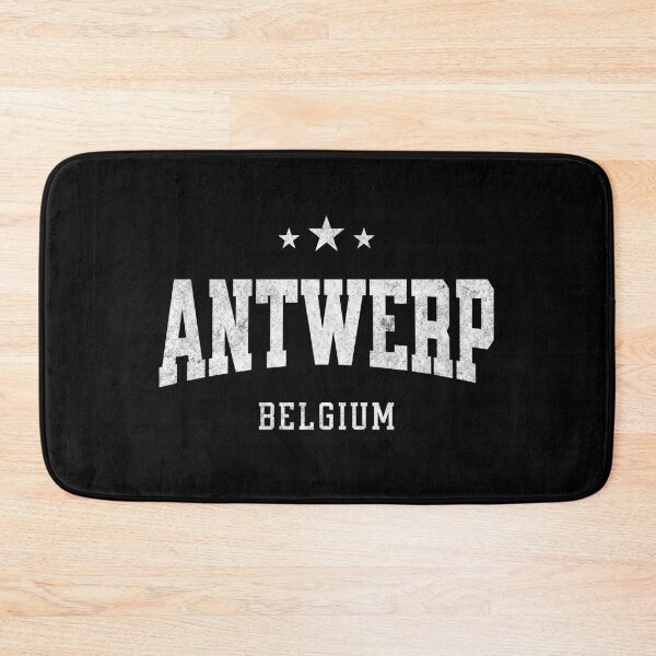 Item preview, Antwerp Belgium Vintage Varsity Distressed Retro College Travel Design designed and sold by NiceTeeClub.