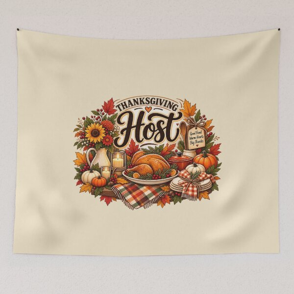Item preview, Thanksgiving Host Gift Cozy Turkey Dinner Fall Style designed and sold by Corvoria.