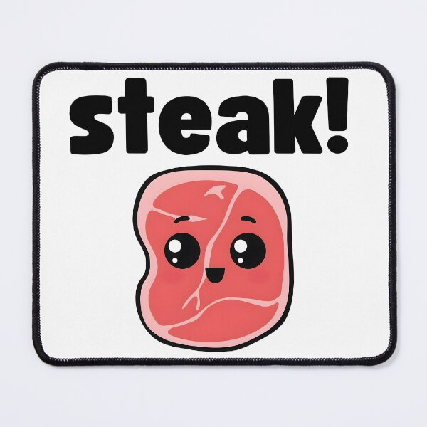 Item preview, cute steak designed and sold by Rockveil Co..