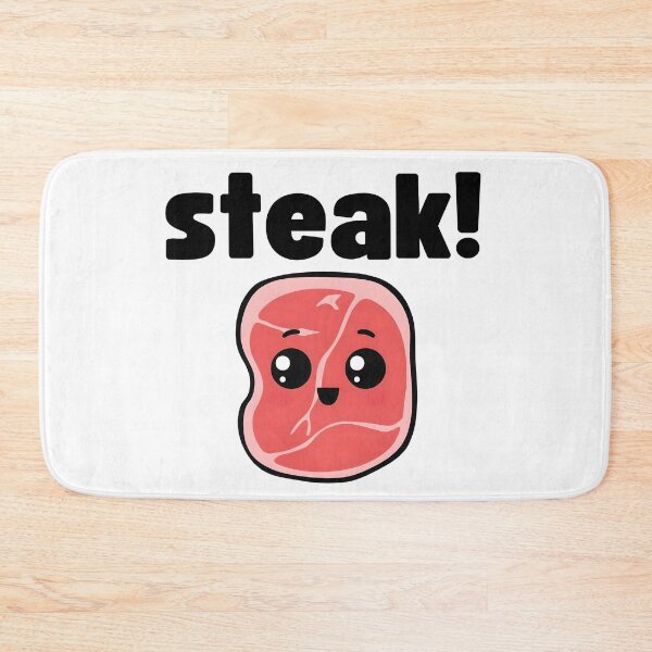Item preview, cute steak designed and sold by Rockveil Co..