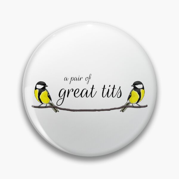 Item preview, a pair of great tits designed and sold by ChirpingChicks.