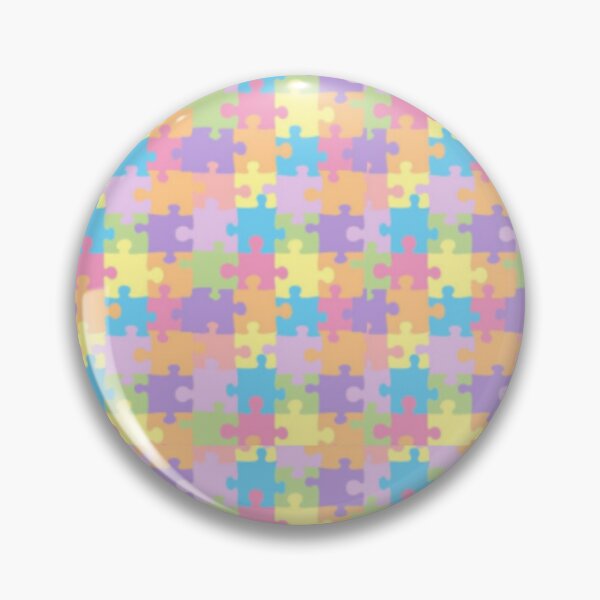 Item preview, Pastel Jigsaw Puzzle Seamless Pattern – Colorful Cute Puzzle Piece Background designed and sold by Kruti Collection.