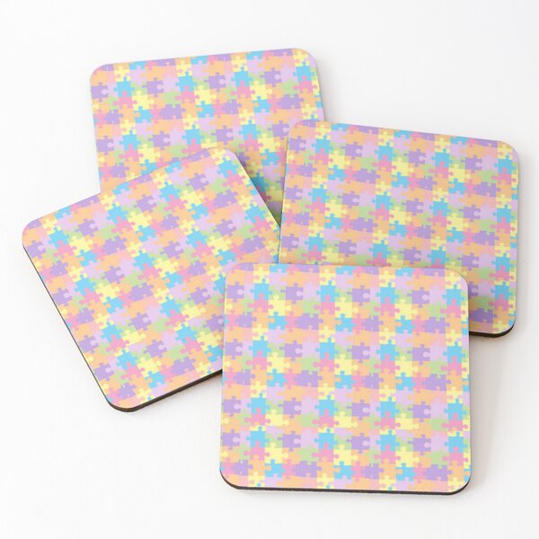 Item preview, Pastel Jigsaw Puzzle Seamless Pattern – Colorful Cute Puzzle Piece Background designed and sold by Kruti Collection.