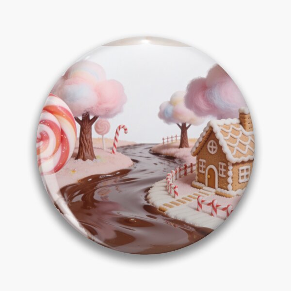 Item preview, Surreal Candyland Inside Mouth Gingerbread House Sweet Lip Art designed and sold by OksArtStudio.