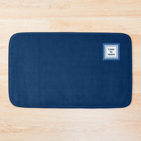 Item preview, The inscription "Less is more" in simulated textile frames of blue color shades designed and sold by Cherevan.