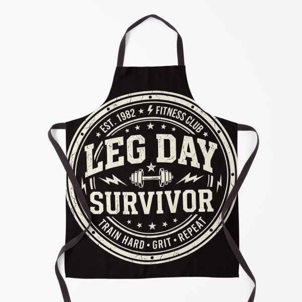 Item preview, Leg Day Survivor – Funny Vintage Gym Workout Fitness Design designed and sold by RajDeals.