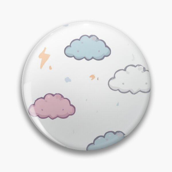 Item preview, Cute clouds and lightning illustration designed and sold by DuliDoodles.