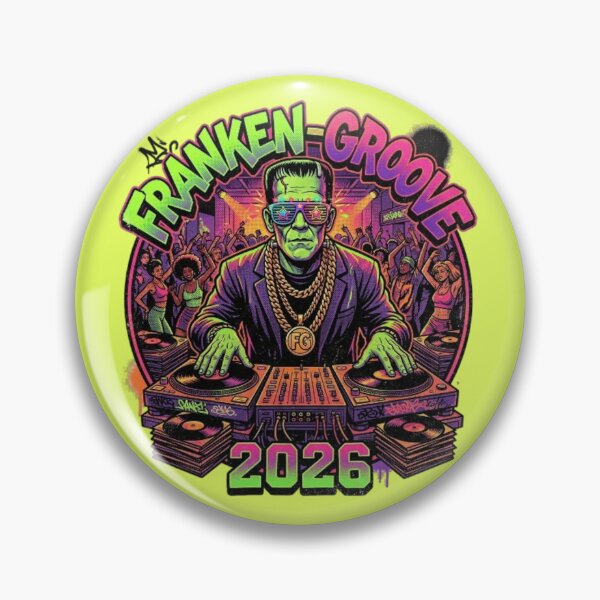 Item preview, Franken-Groove DJ Turntables - Retro EDM Halloween Monster 2026 designed and sold by LUKOWEAR.
