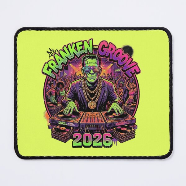 Item preview, Franken-Groove DJ Turntables - Retro EDM Halloween Monster 2026 designed and sold by LUKOWEAR.
