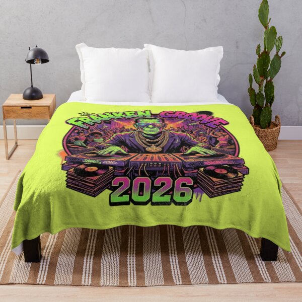 Item preview, Franken-Groove DJ Turntables - Retro EDM Halloween Monster 2026 designed and sold by LUKOWEAR.