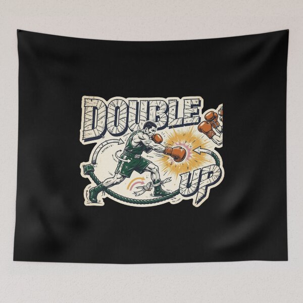 Item preview, Double Up Boxing Design, Boxing Training Graphic, Boxer Gift, Boxing Fighter Artwork, Boxing Technique, Boxing Gym Design, Combat Sports Gift, Boxing Lover, Fight Culture designed and sold by Typologystudios.