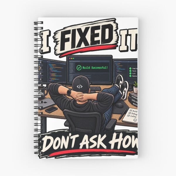 Item preview, I Fixed It, Don't Ask How - Funny Programmer & Developer Design - Men designed and sold by anapfab.