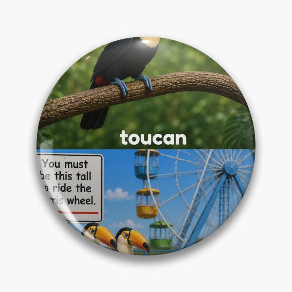 Item preview, toucans two can't pun designed and sold by PhiloDoh.