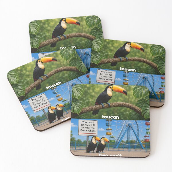 Item preview, toucans two can't pun designed and sold by PhiloDoh.