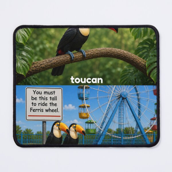 Item preview, toucans two can't pun designed and sold by PhiloDoh.