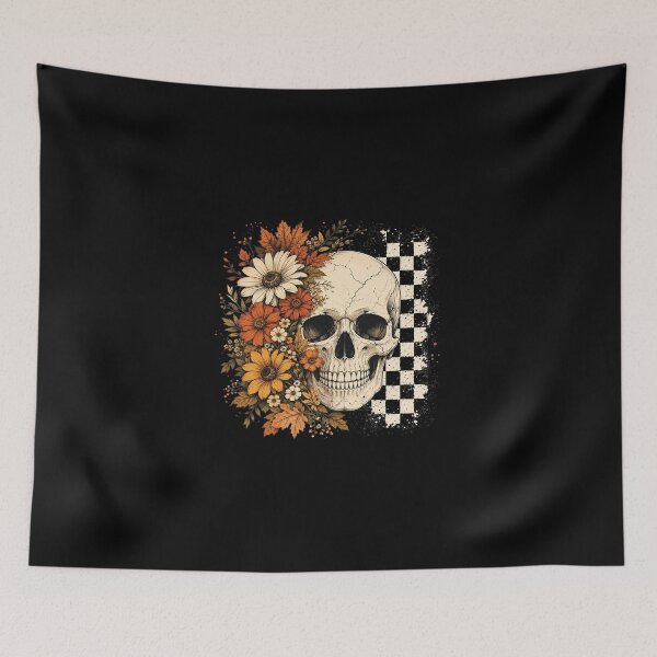 Item preview, Boho Skull, Retro Boho Summerween, Cute Spooky Halloween Season designed and sold by KodiakMillyy.