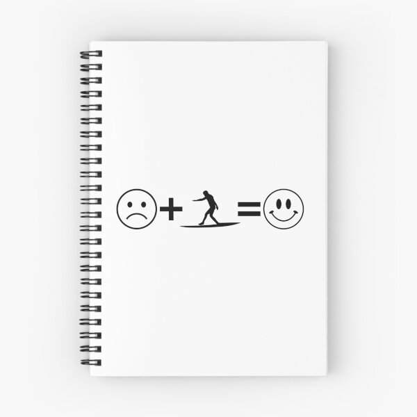 Item preview, Sad Face Plus Longboarding Equals Happy Face Funny Surf Equation designed and sold by Vision Crafted.