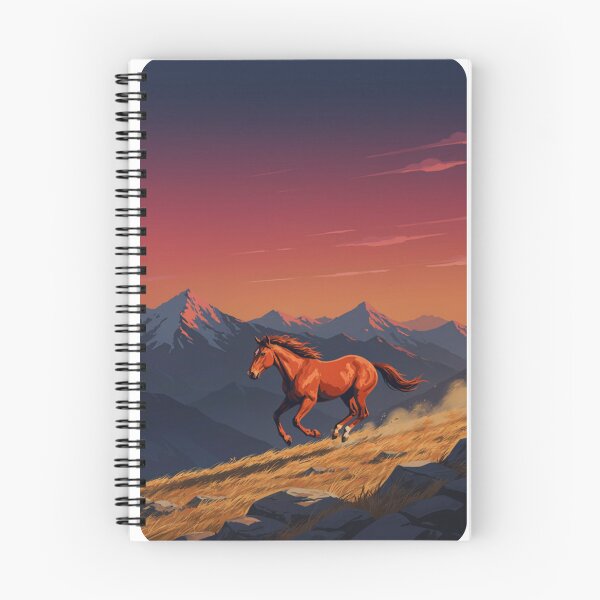 Item preview, Wild Horse Running Rocky Mountains Sunset Denver Art designed and sold by Pandora´s Box.