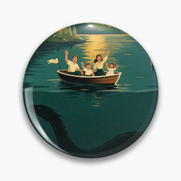 Item preview, Visit Lake Verity Retro Travel Poster Horror designed and sold by The Mellonaire.