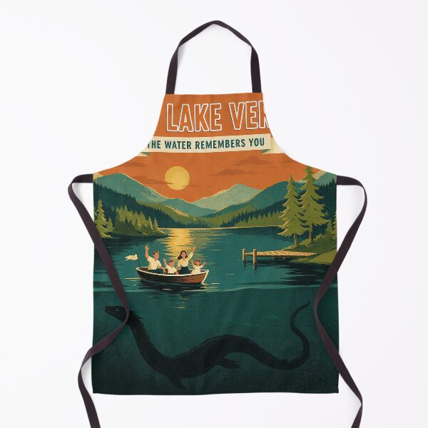 Item preview, Visit Lake Verity Retro Travel Poster Horror designed and sold by The Mellonaire.