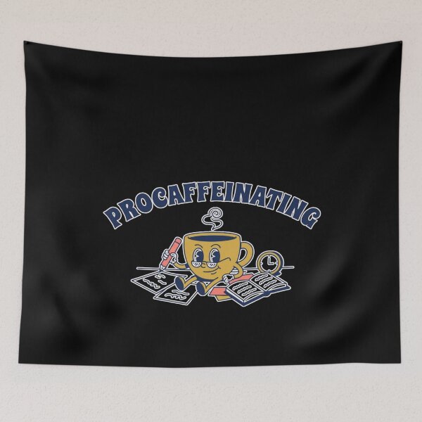 Item preview, Procaffeinating Funny Coffee Pun - Procrastination Humor Design designed and sold by Cust-tshirts.