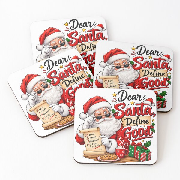 Item preview, Dear Santa Define Good – Funny Christmas Santa Naughty or Nice Holiday Design designed and sold by Fine Art California.