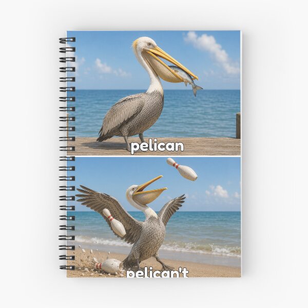 Item preview, pelican pelican't bird pun designed and sold by PhiloDoh.