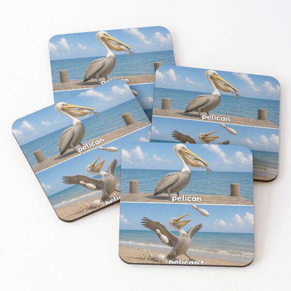 Item preview, pelican pelican't bird pun designed and sold by PhiloDoh.