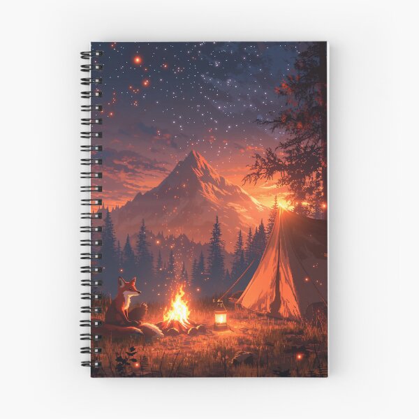Item preview, Mountain Fox Camp Pixel Art designed and sold by NijiWorld.