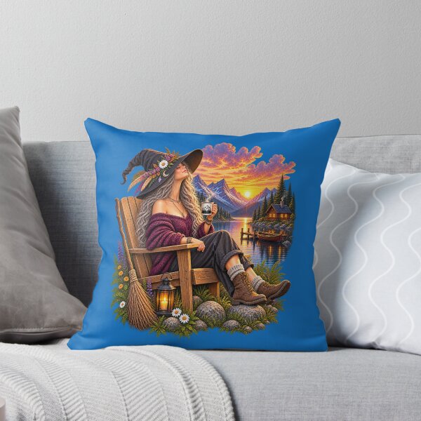 Item preview, A magical trip to the lake – a cosy illustration in the cottagecore style. designed and sold by Alpine-Ink.