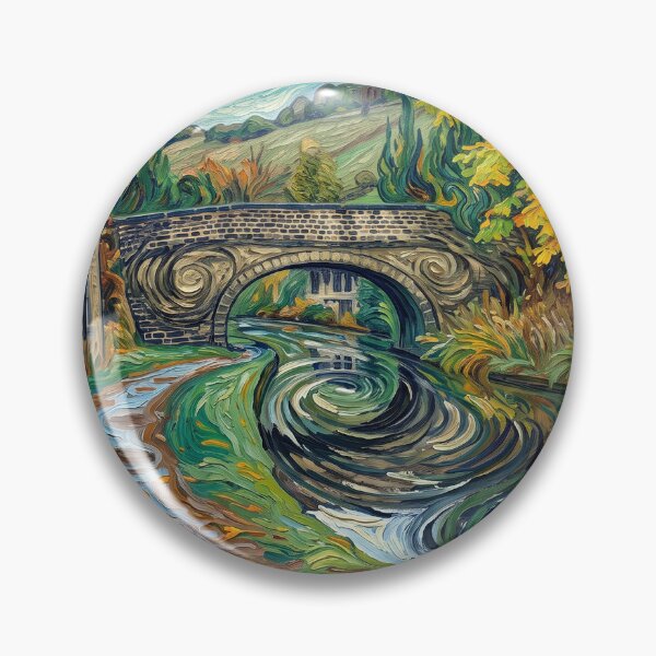 Item preview, Rochdale Canal at Brearley - Van Gogh Style designed and sold by ArtworkNorth.