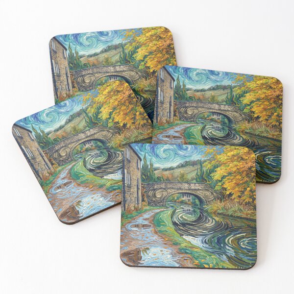 Item preview, Rochdale Canal at Brearley - Van Gogh Style designed and sold by ArtworkNorth.