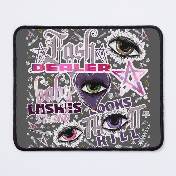 Item preview, Y2K Gothic Lashes Studio That Kill Alternative Cyber Tee designed and sold by MaryMoonArt.