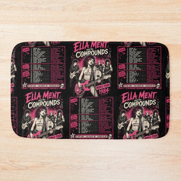 Item preview, Ella Ment and the Compounds 1984 World Tour Chemistry Punk designed and sold by Imaginary-Sound.