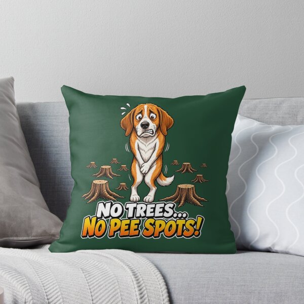 Item preview, No Trees... No Pee Spots! Funny Dog Environmental Humor designed and sold by Alpine-Ink.