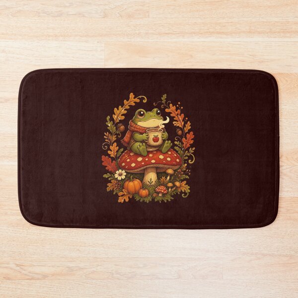 Item preview, Cozy Frog and Mushroom Fall Retreat designed and sold by Fun2Fentastic.
