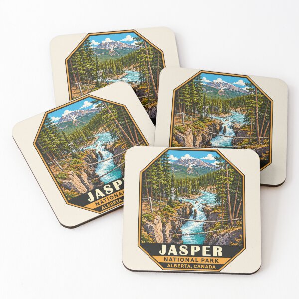 Item preview, Jasper National Park Canada – Vintage Retro Mountain Adventure designed and sold by Gideon Emmerich.